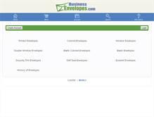 Tablet Screenshot of businessenvelopes.com